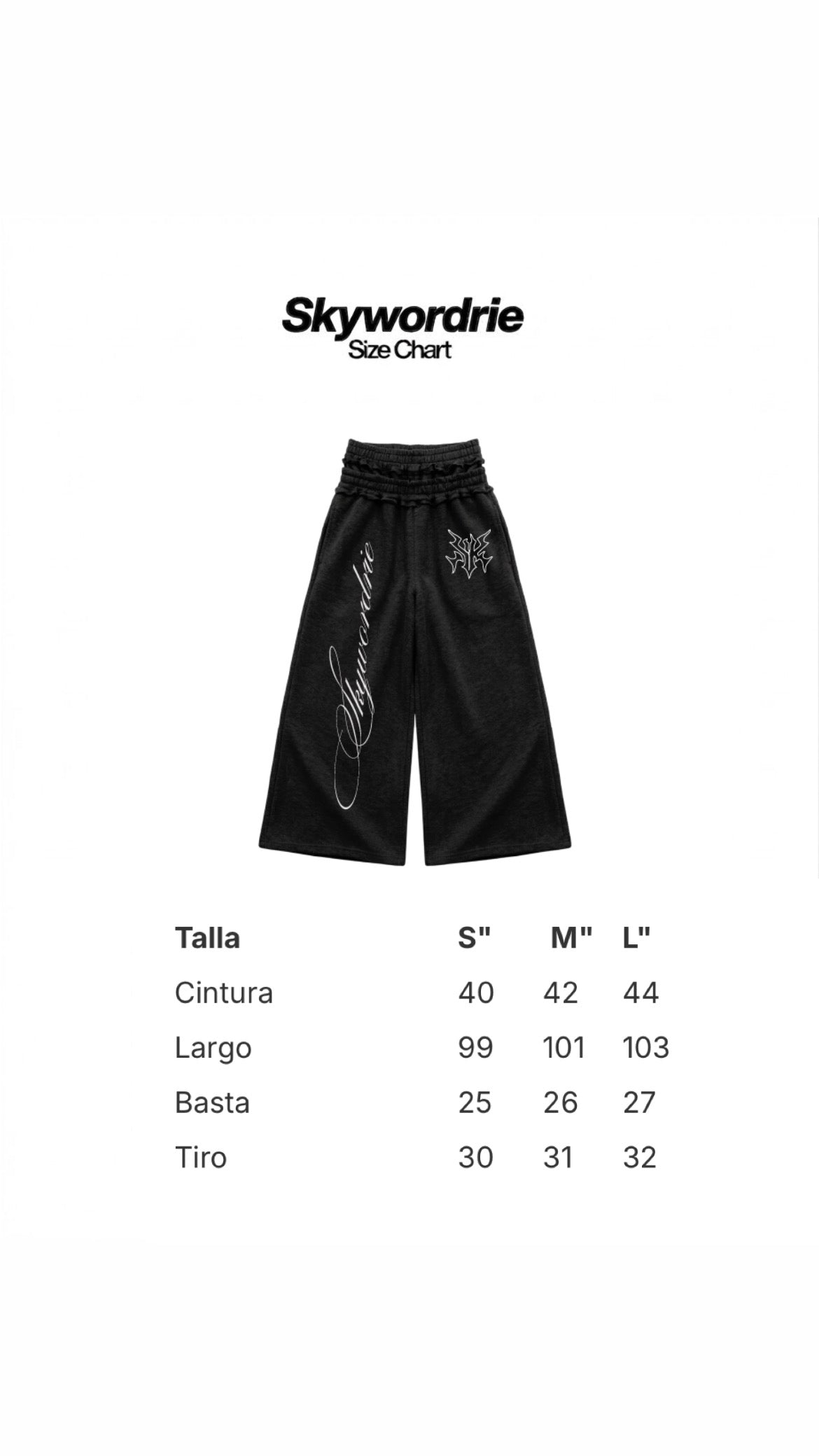 Buzo Baggy negro doble pretina