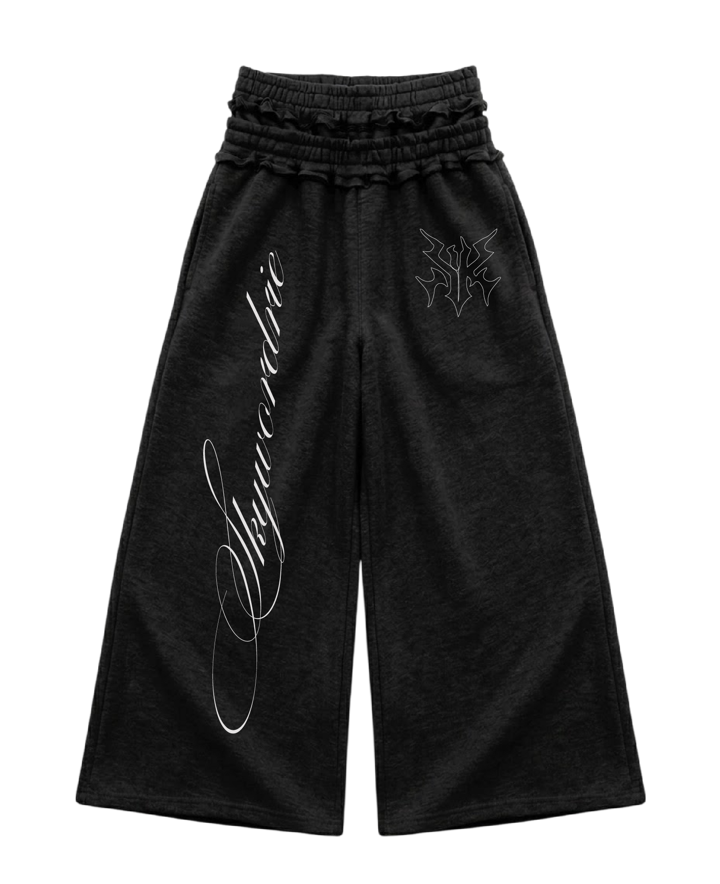 Buzo Baggy negro doble pretina