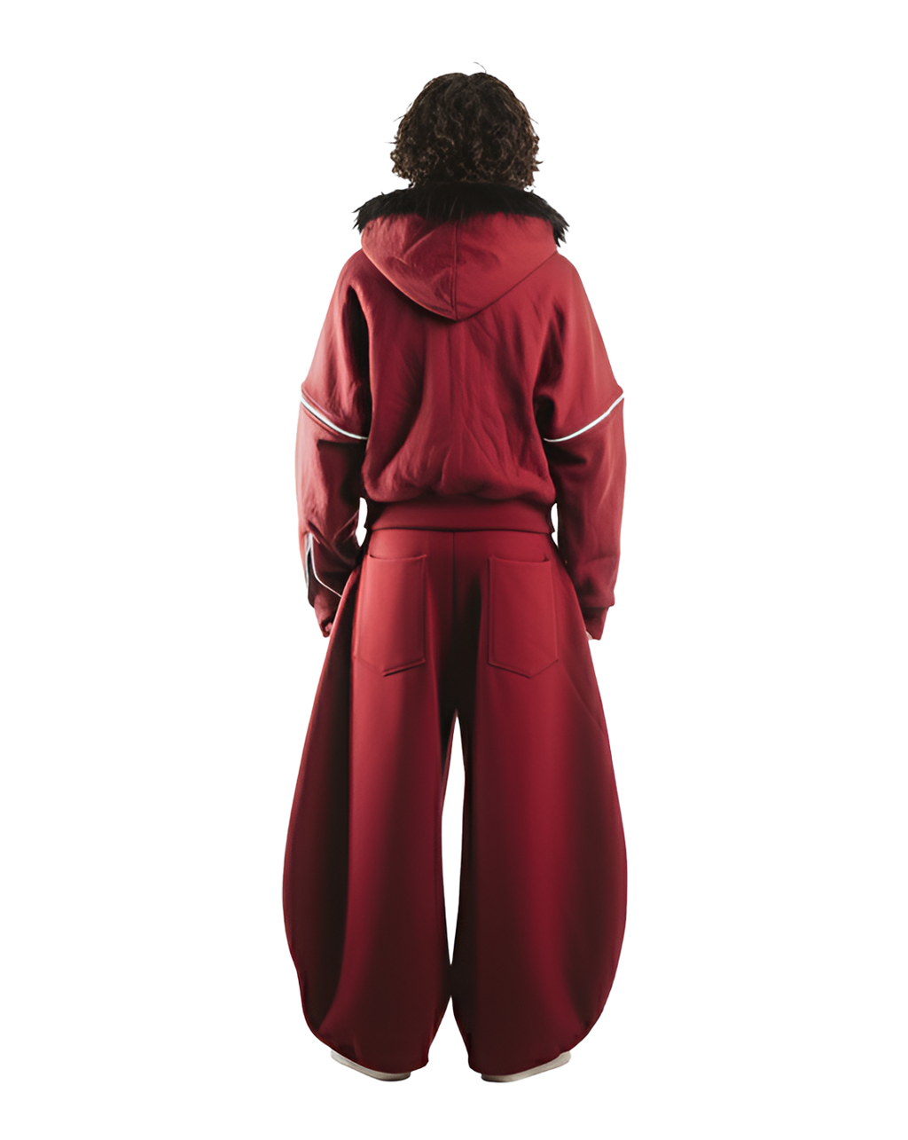 Zip Hoddie Rojo Desmontable