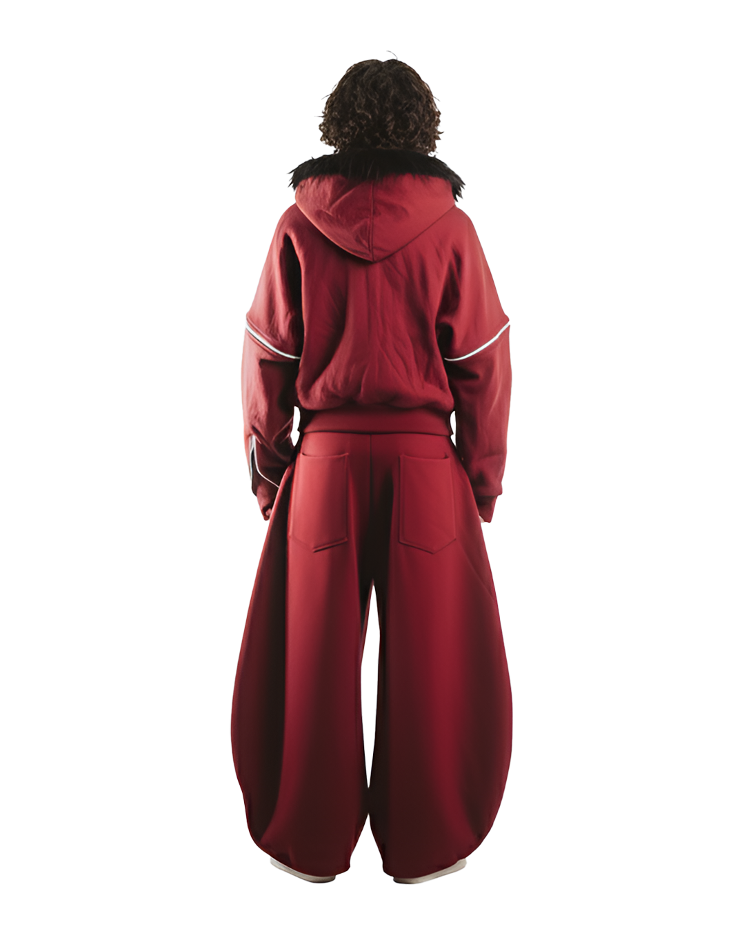 Zip Hoddie Rojo Desmontable
